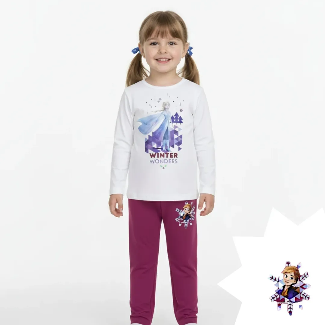 ست بلوز شلوار دخترانه برند دیزنی طرح فروزن