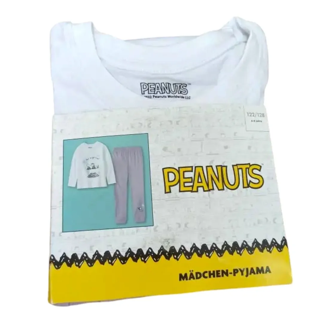 ست آستین بلند و شلوار دخترانه برند دیزنی طرح Peanuts Snoopy کد ۳۹۲۱۵۴