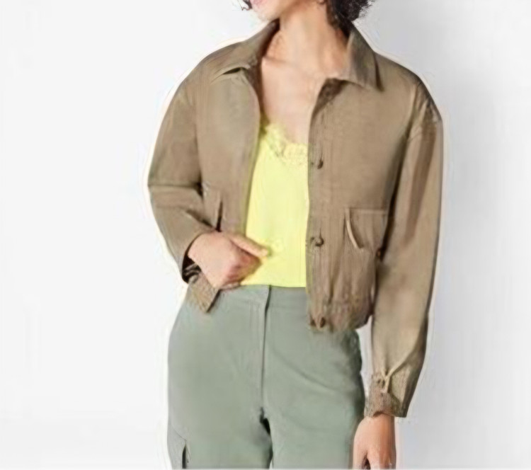 کت کتان کراپ برند اسمارا