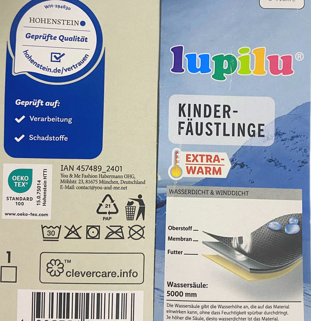 دستکش ضد آب میکروپشمی برند لوپیلو