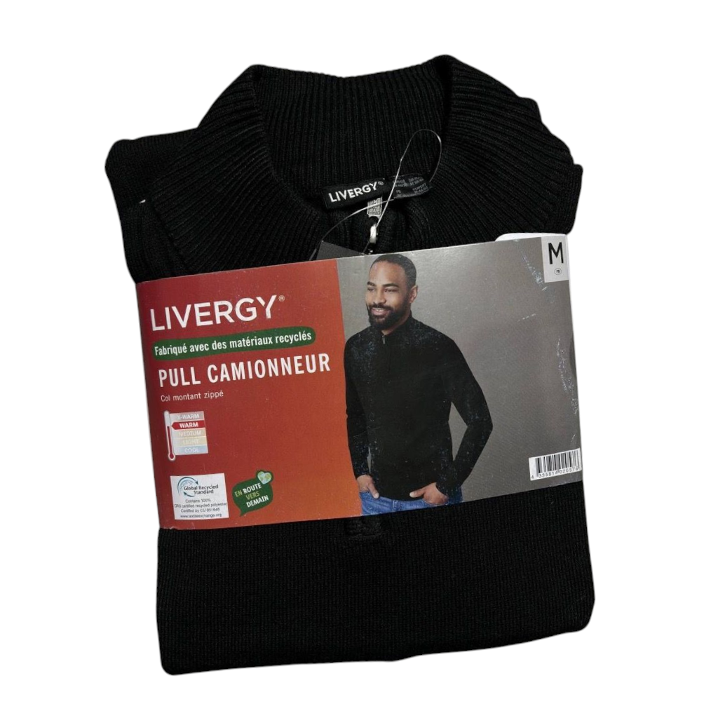 پلیور بافت نیم زیپ برند لیورجی