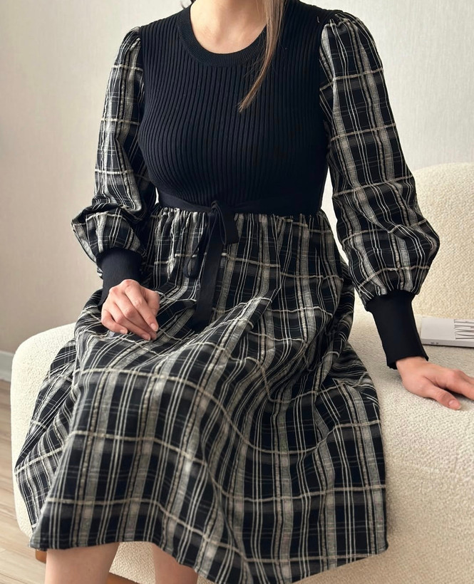 پیراهن زمستانی چهارخونه وارداتی