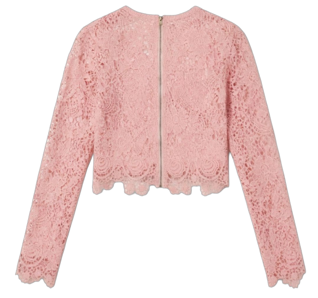 شومیز گیپور کراپ SHENG YUAN FASHION