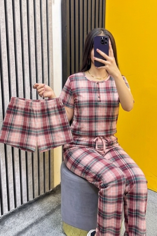 ست سه تیکه راحتی زنانه طرح بری بری H&M
