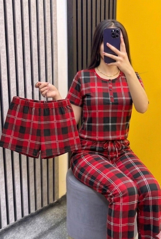 ست سه تیکه راحتی زنانه طرح بری بری برند H&M