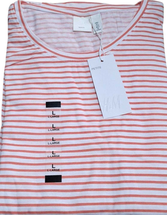 ست تیشرت شلوار نخی قواره دار برند h&m
