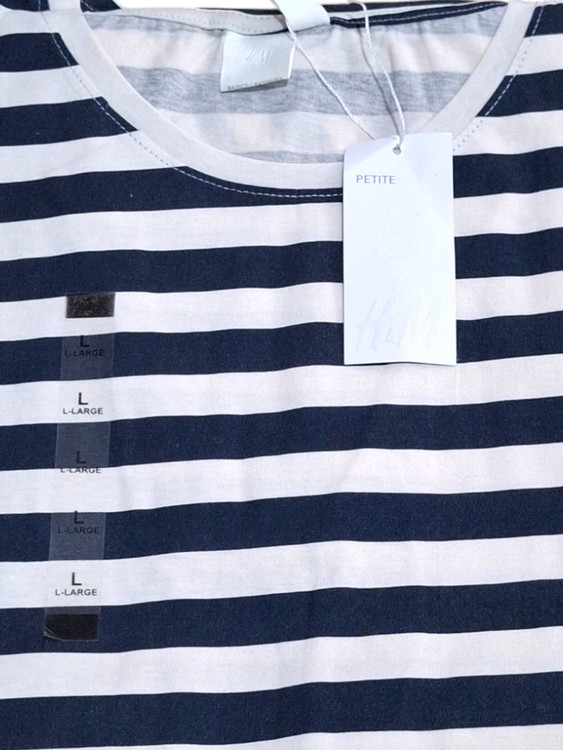 ست تیشرت شلوار نخی قواره دار برند h&m
