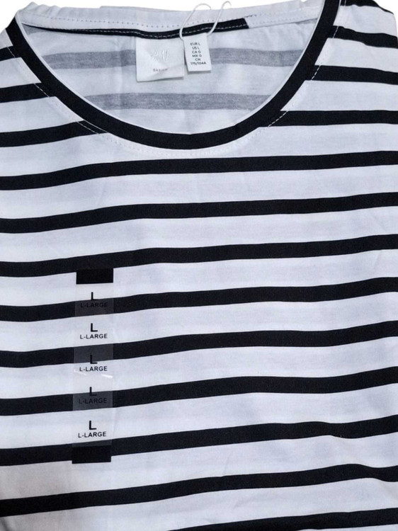 ست تیشرت شلوار نخی قواره دار برند h&m
