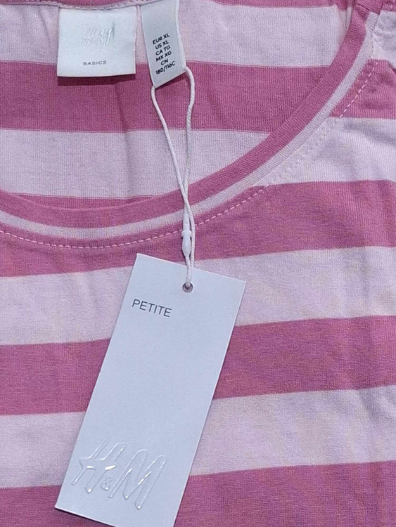 ست تیشرت شلوار نخی قواره دار برند h&m