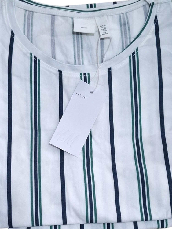 ست تیشرت شلوار نخی قواره دار برند h&m