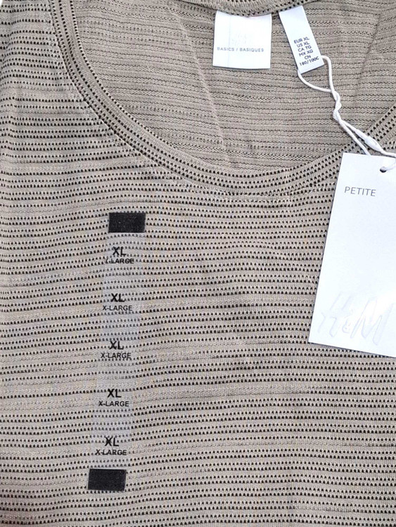 ست تیشرت شلوار نخی قواره دار برند h&m
