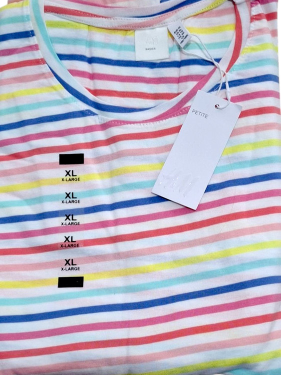ست تیشرت شلوار نخی قواره دار برند h&m