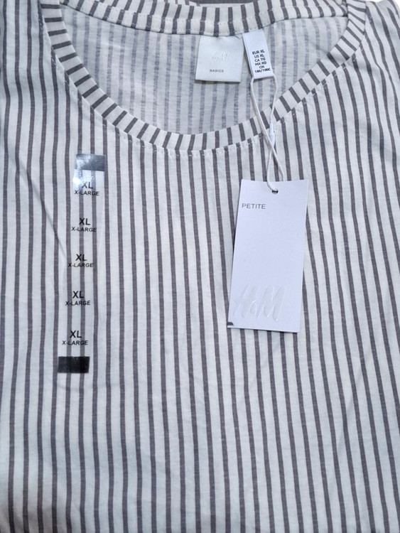ست تیشرت شلوار نخی قواره دار برند h&m