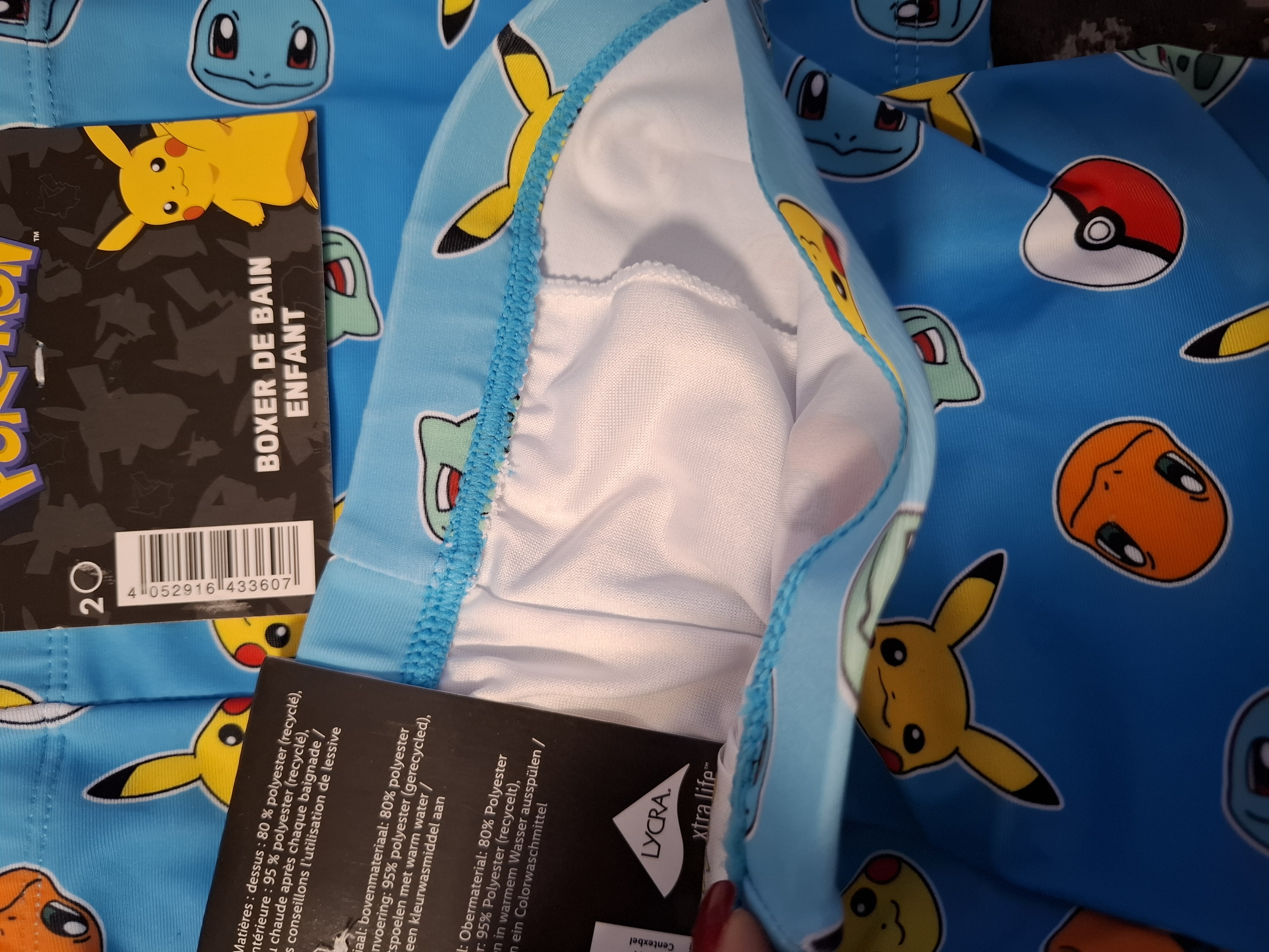 شورت شنا پسرانه برند pokemon کد 473720