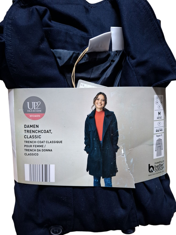 ترنچ کت کتان کلاسیک برند UP2FASHION کد ۴۰۶۱۴۶